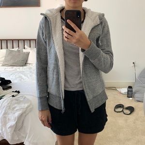 Uniqlo Gray Fleece Hoodie